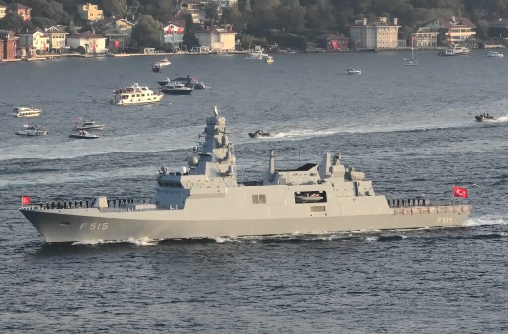 قام حوض Sedef لبناء السفن بوضع عارضة الفرقاطة الثالثة من الدرجة الأولى للبحرية التركية
