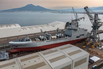 Fincantieri Launches Second Logistic Support Ship for Italian Navy