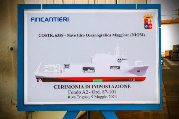 Keel laying for the new Italian Navy Hydro-Oceanographic Ship