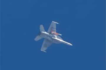 Air-launched SM-6 Spotted Again on U.S. Navy F/A-18 Super Hornet