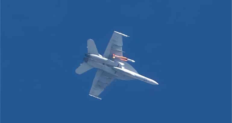 Air-launched SM-6 Spotted Again on Super Hornet