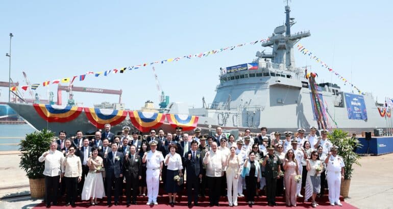 HD HHI Launches Philippine Navy's First Miguel Malvar-class Frigate