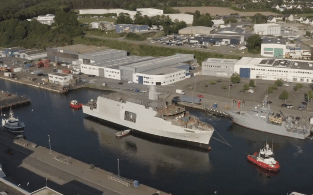 Launching of the Tournai, third mine countermeasure vessel of the Belgian-Dutch rMCM programme